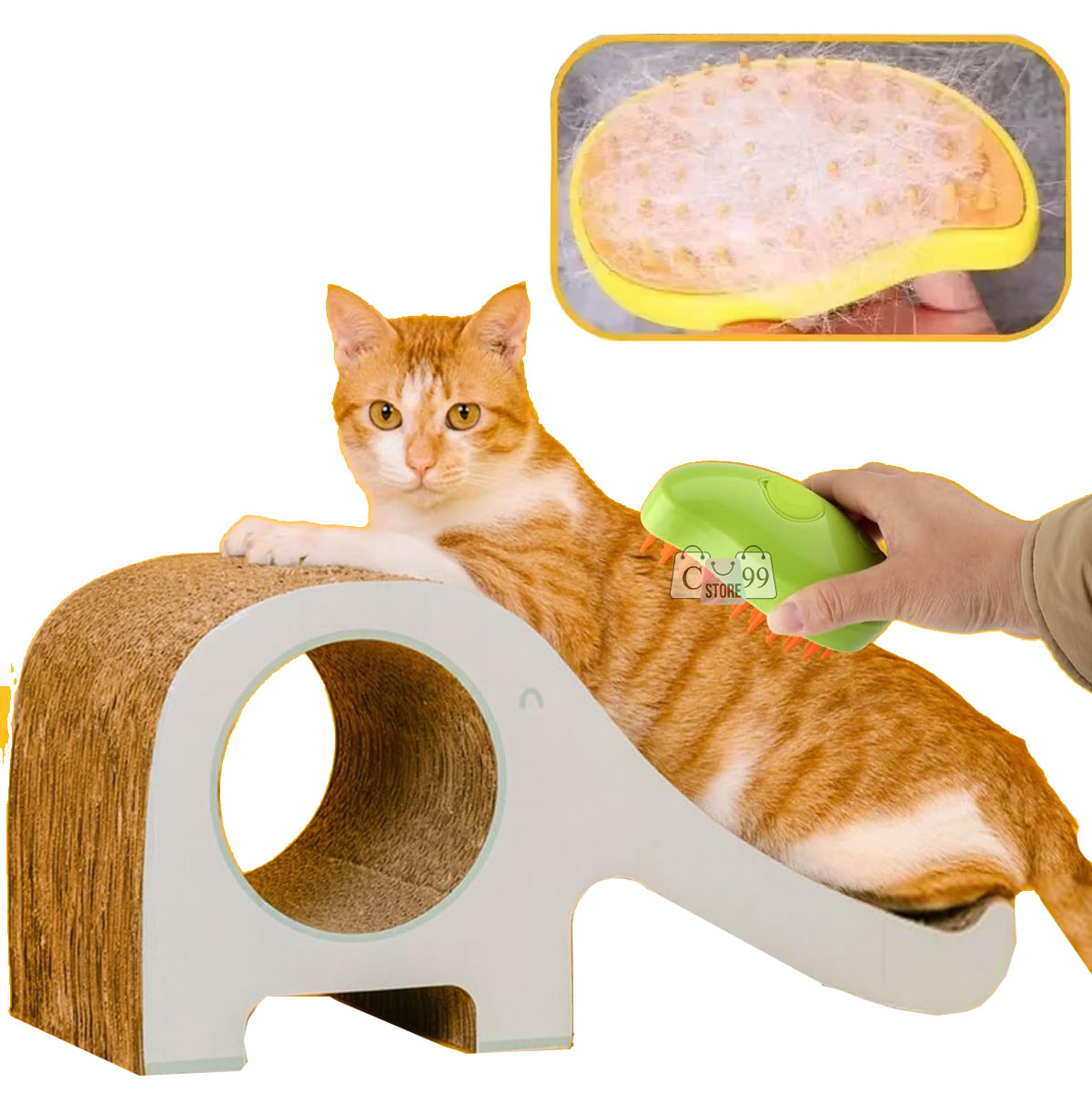 Miniatura 4 de Cepillo De Vapor Quita Pelo Ovalado